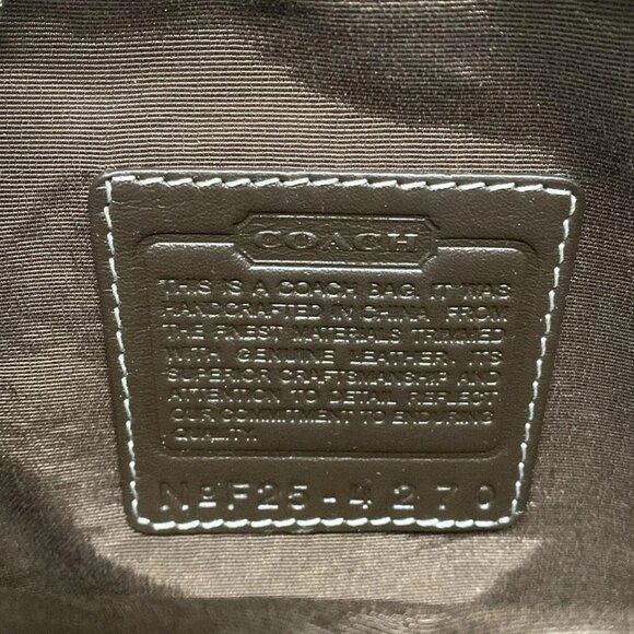 Auth COACH Signature International Shoulder Bag 4270 Dark Brown Light Brown - Picture 8 of 11